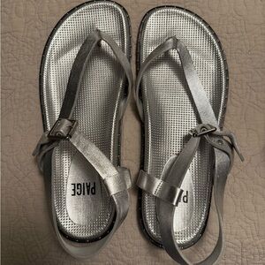Paige Metallic Silver Women's Sandals